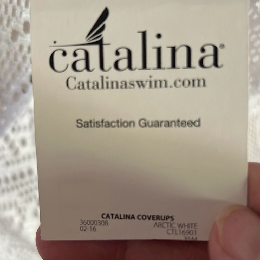 NWT White Catalina Swimsuit Coverup - Picture 3 of 5
